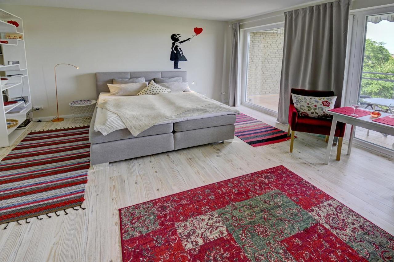 Fewo1846 - Flensview - Komfortables Studioapartment Mit Balkon Und Hafenblick فلنسبورغ المظهر الخارجي الصورة